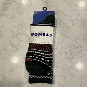 NWT BOMBAS Large Calf Socks - Black